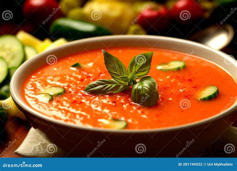 Gazpacho: A Symphony of Refreshing Textures and Bursting Summer Flavors!