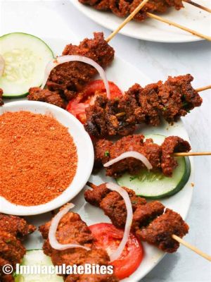 Spicy Suya Skewers - An Exquisite Blend of Smoky Char and Zesty Spices That Will Ignite Your Taste Buds!