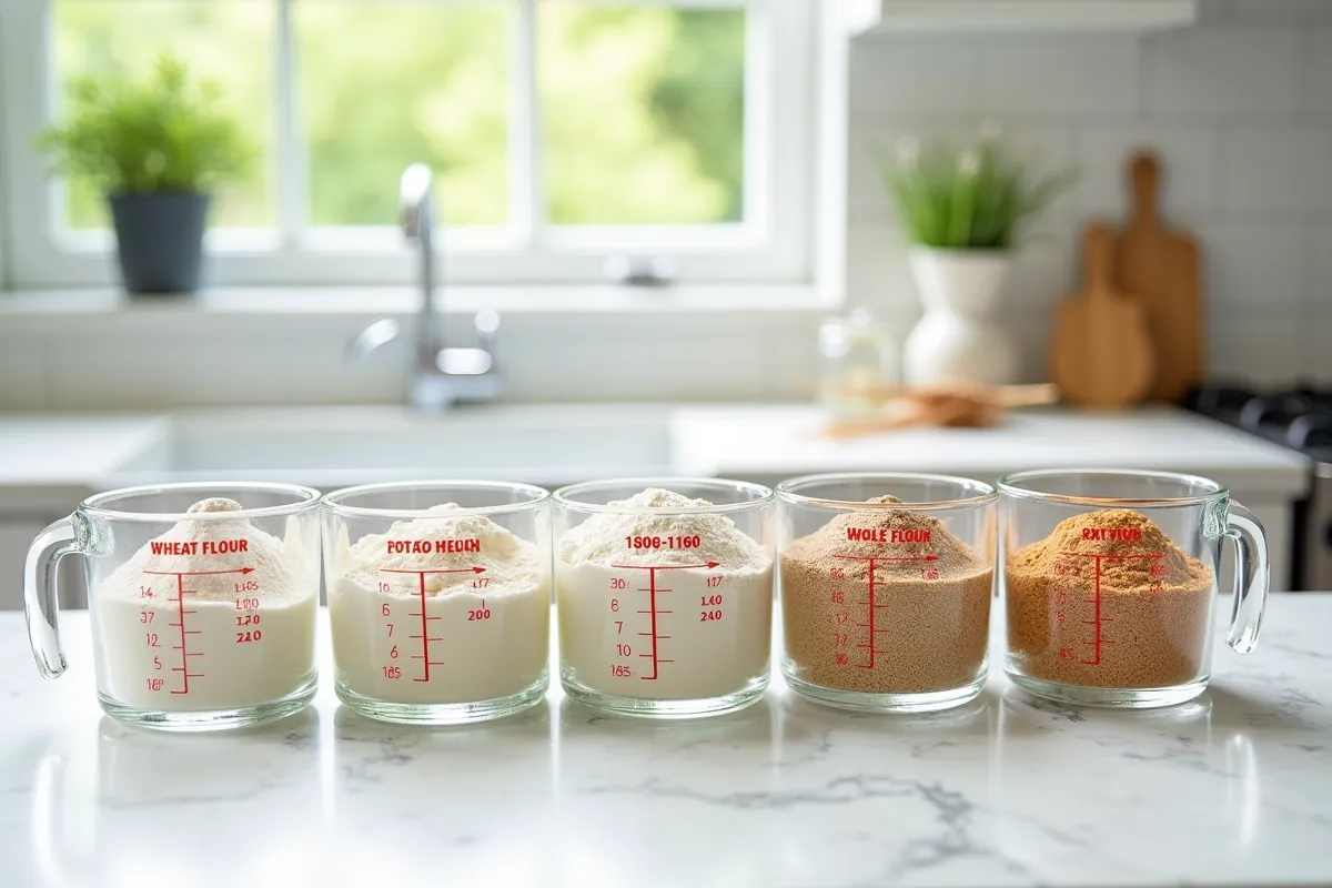 Szklanka mąki – Ile to gramów dla różnych rodzajów?